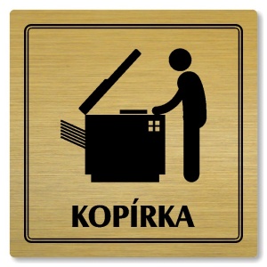 Kopírka, 118x118mm, zlatá, Utah